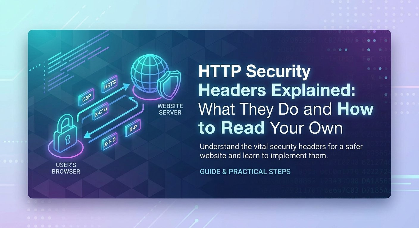 HTTP Security Headers Explained: What They Do and How to Read Your Own