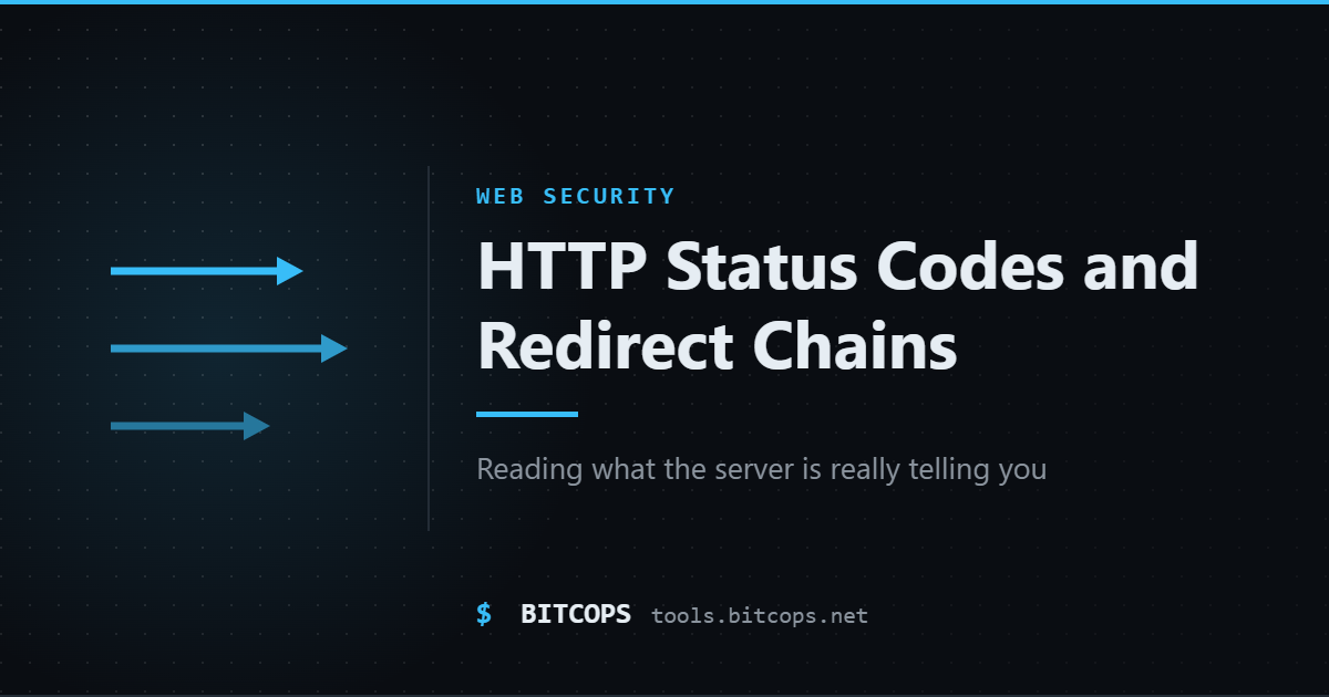 Reading HTTP Status Codes and Redirect Chains