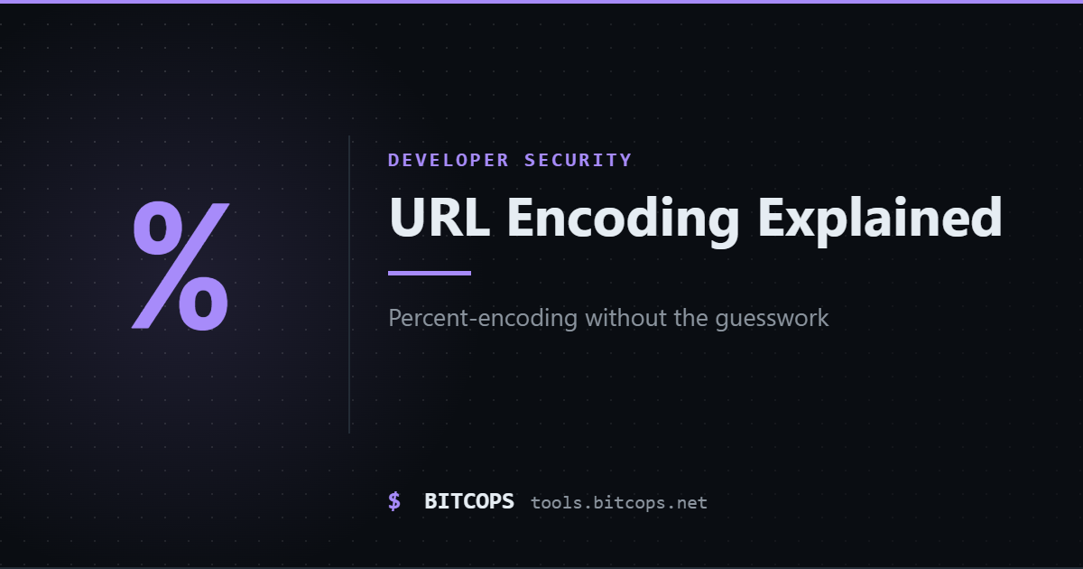 URL Encoding: Percent-Encoding Without the Guesswork