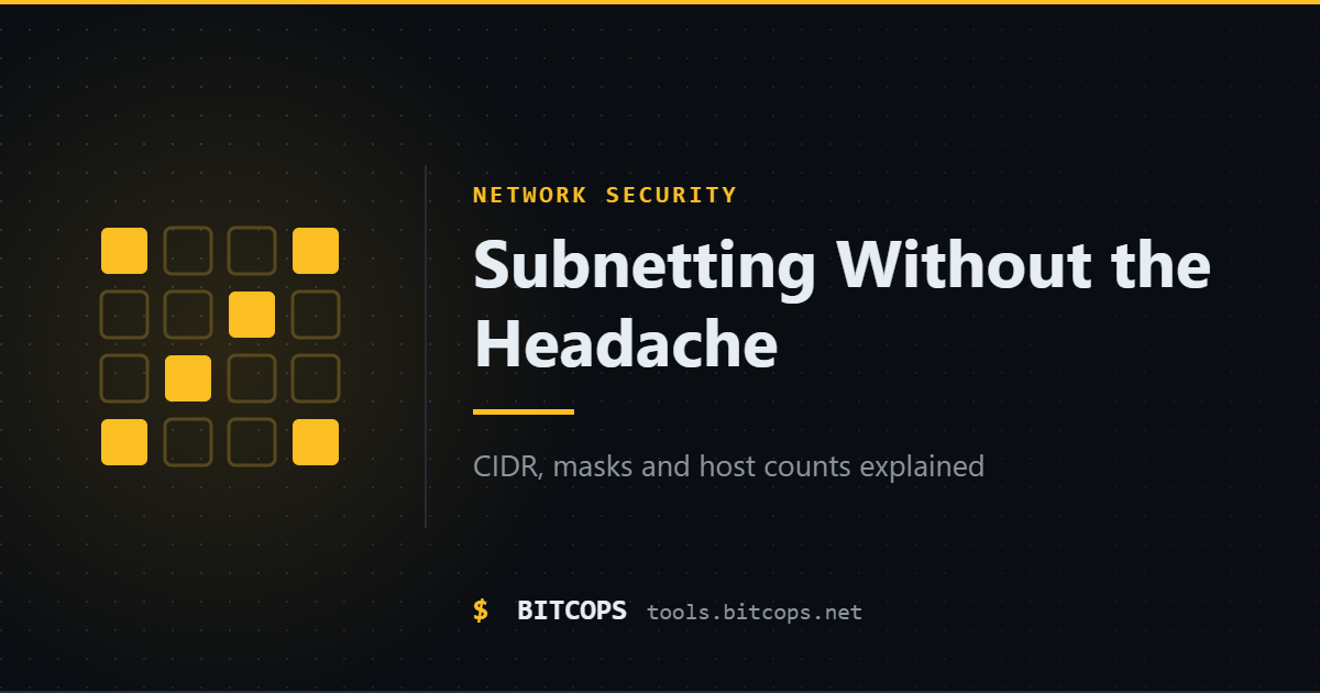 Subnetting Without the Headache: CIDR Explained
